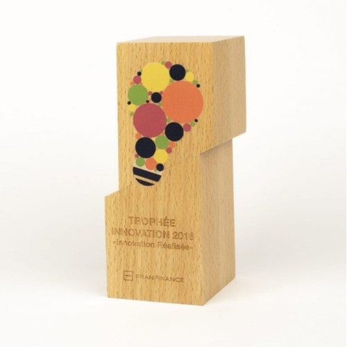 Trophée en bois César imprimé - 1