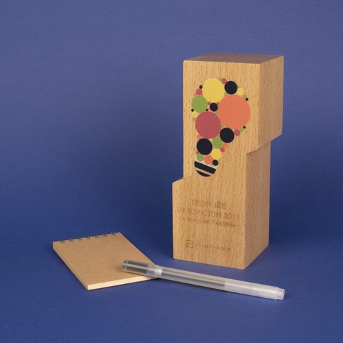 Trophée en bois César imprimé thumbnail 5