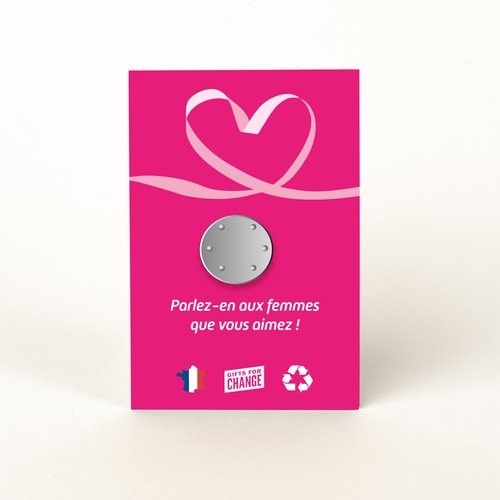 Badge Tourond aimant taille L gravé avec carte - 3
