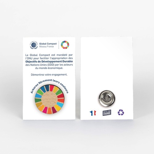 Badge Tourond aimant taille M imprimé avec carte - 1