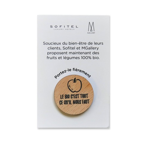 Badge Tourond aimant taille M imprimé avec carte - 2