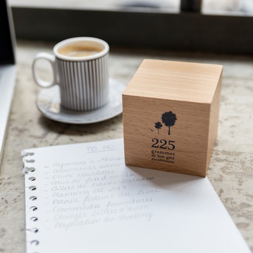 Cube en bois massif - 2