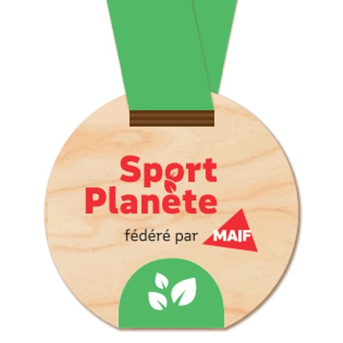Medaille 'à planter' Sunrise imprimée avec carte - 2