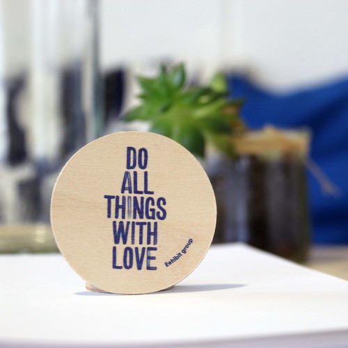 Sticker en bois Woodstick disque - 3
