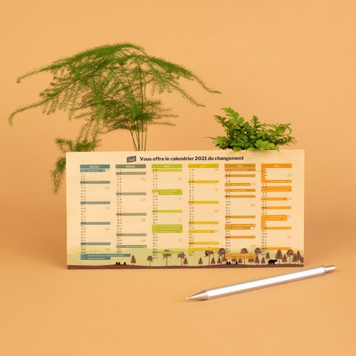 Calendrier en bois - 4