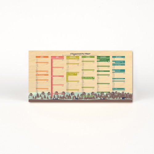 Calendrier en bois - 2