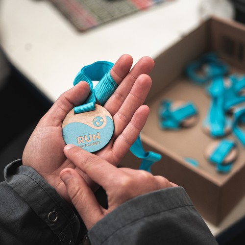 Médaille en bois imprimée sans carte thumbnail 12