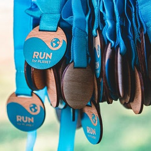 Médaille en bois imprimée sans carte - 7