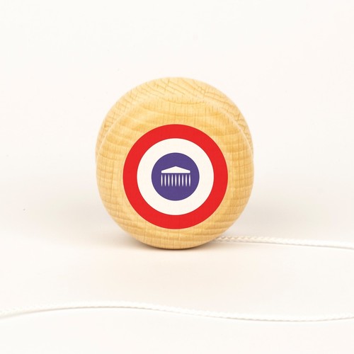 Yoyo en bois imprimé