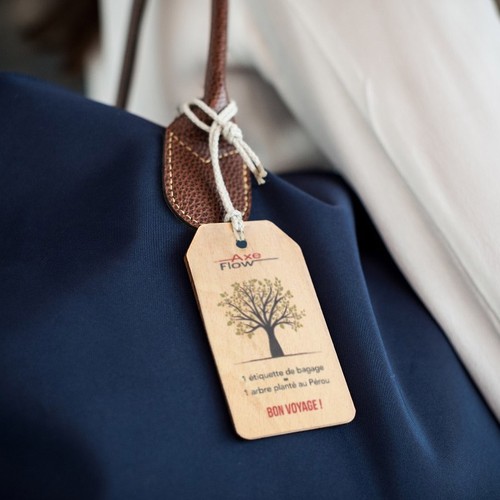 Etiquette de bagage Utopia imprimée avec carte thumbnail 5