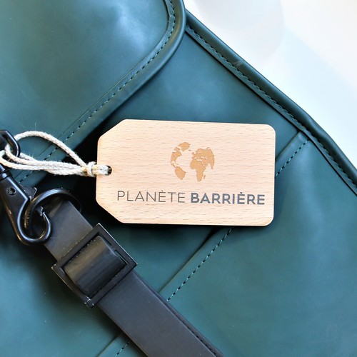 Etiquette de bagage Utopia imprimée avec carte thumbnail 9