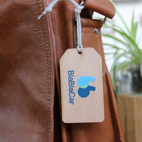 Etiquette de bagage Utopia imprimée avec carte thumbnail 7