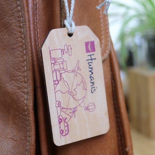 Etiquette de bagage Utopia imprimée avec carte thumbnail 10