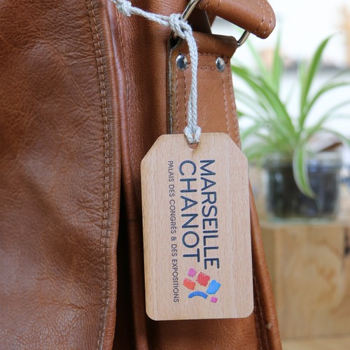 Etiquette de bagage Utopia imprimée avec carte thumbnail 11