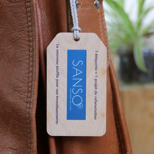 Etiquette de bagage Utopia imprimée avec carte thumbnail 8