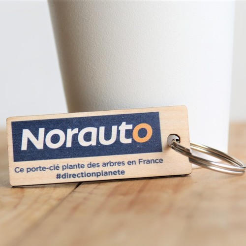 Porte-clés sur mesure imprimé avec anneau direct sans carte thumbnail 4