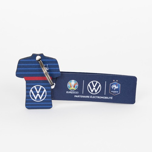Porte-clés Supporter maillot imprimé avec anneau direct et carte - 1