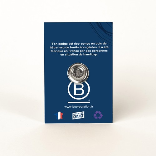 Badge Tourond aimant taille L imprimé avec carte thumbnail 5