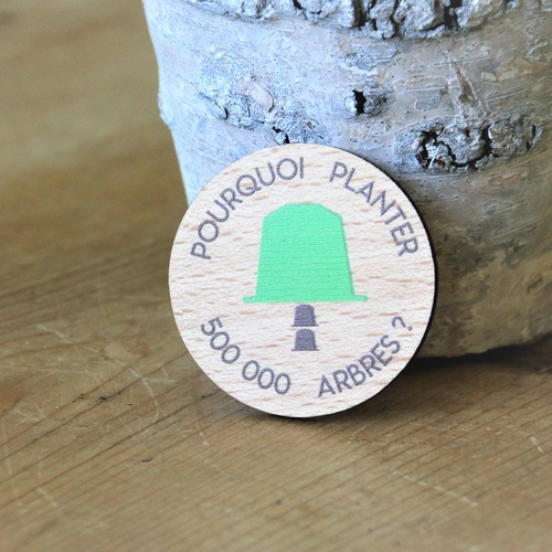 Badge Tourond aimant taille L imprimé avec carte thumbnail 8