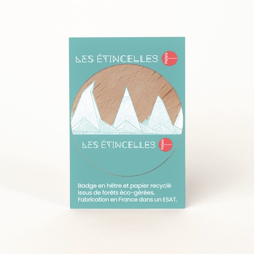 Badge Tourond aimant taille L imprimé avec carte - 2