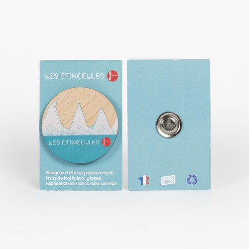 Badge Tourond aimant taille L imprimé avec carte - 1