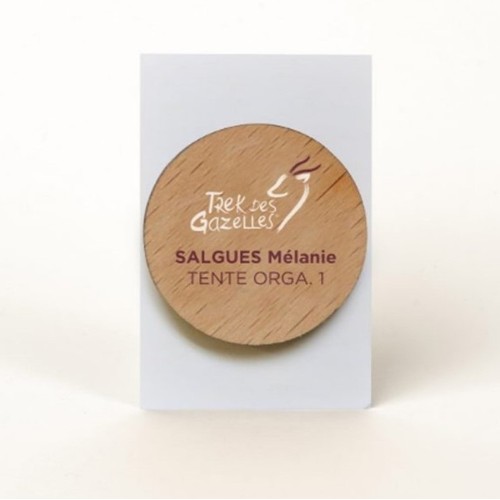 Badge Tourond aimant taille L imprimé avec carte - 4