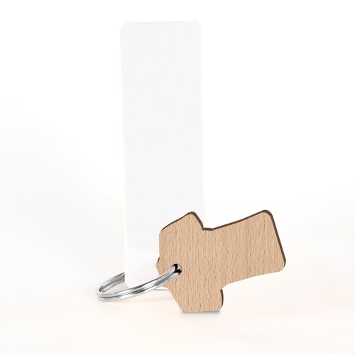 Porte-clés Supporter maillot gravé avec anneau direct et carte - 2