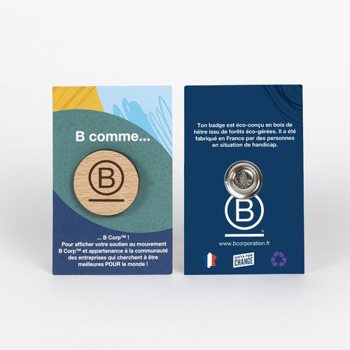 Badge Tourond aimant taille M gravé avec carte - 1