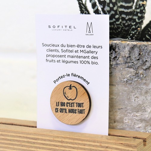 Badge Tourond broche taille M imprimé avec carte thumbnail 6