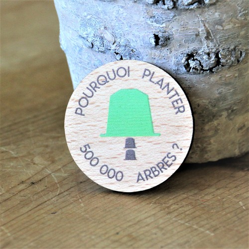 Badge Tourond broche taille L imprimé avec carte - 8
