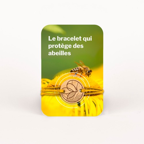 Bracelet Agir Abeilles (verso vierge) - 1