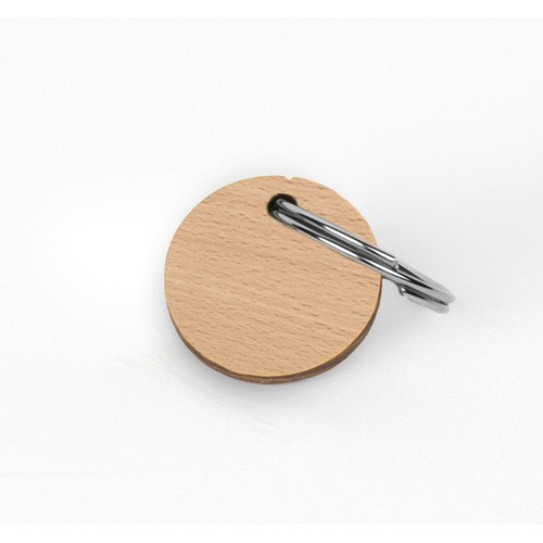 Porte-clés Sésame disque gravé avec anneau direct sans carte - 3