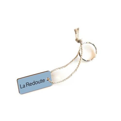 Porte-clés Sésame rectangle imprimé avec anneau, lien sans carte - 1
