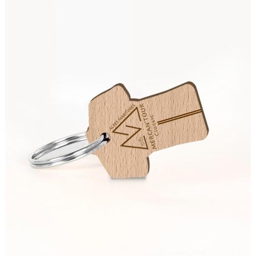 Porte-clés Supporter maillot gravé avec anneau direct sans carte - 1