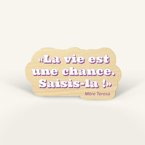 Sticker en bois sur mesure Woodstick