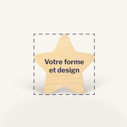 Sticker en bois sur mesure Woodstick - 10