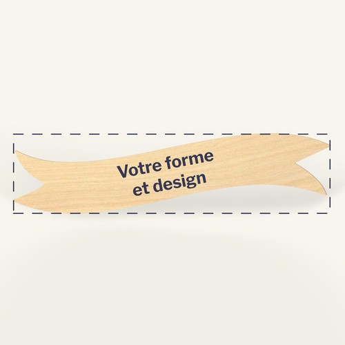 Sticker en bois sur mesure Woodstick - 12