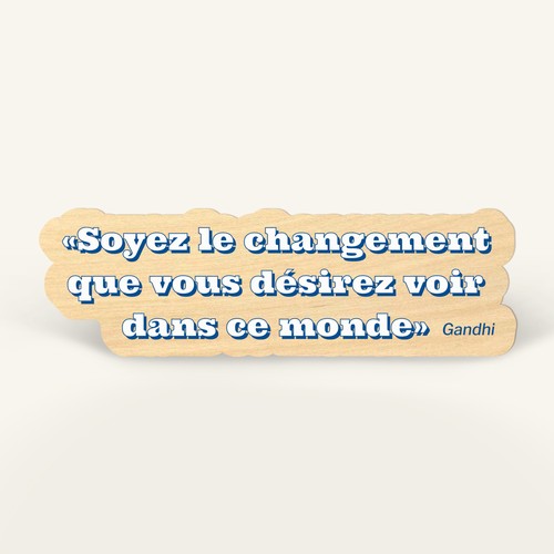 Sticker en bois sur mesure Woodstick - 3