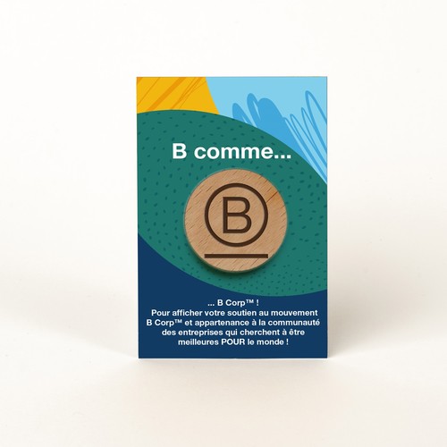 Badge Tourond broche taille M gravé sans carte - 2