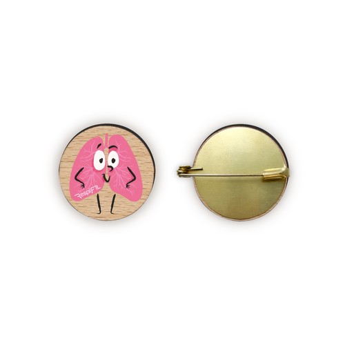 Badge Tourond broche taille M imprimé sans carte - 1