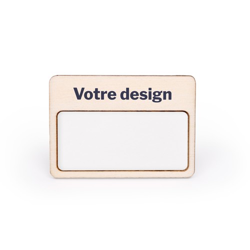 Badge nominatif imprimé avec étiquettes vierges - 1
