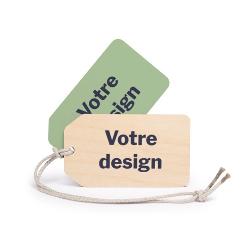 Etiquette de bagage NOMAD imprimée avec carte - 2