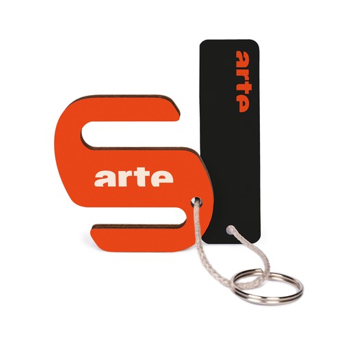 Porte-clés support de téléphone imprimé, avec anneau, lien et carte - 1