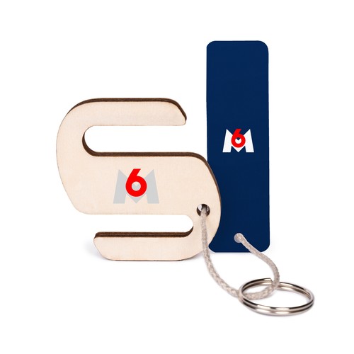 Porte-clés support de téléphone imprimé, avec anneau, lien et carte - 7