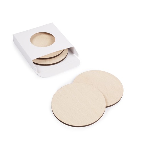 Lot de 4 sous-verres Kupof ronds gravés thumbnail 4