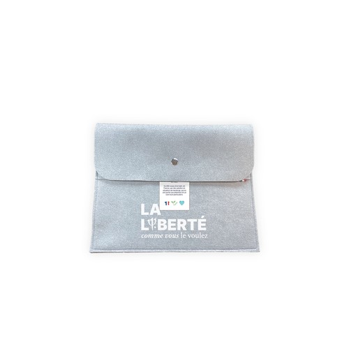 Pochette pour tablette 10 pouces en feutrine, marquage transfert sérigraphique 1 couleur - 1