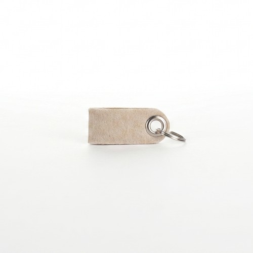 Porte clé en feutrine végétale made in France type lanière 70x30mm sans personnalisation sans étiquette - 1