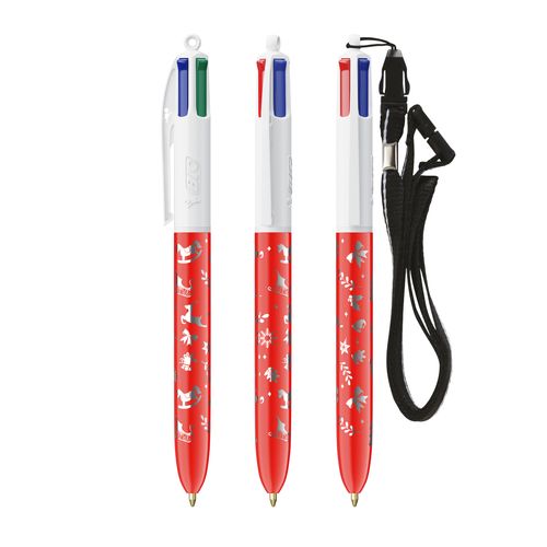 BIC® 4 Couleurs® bille + Lanyard - 5