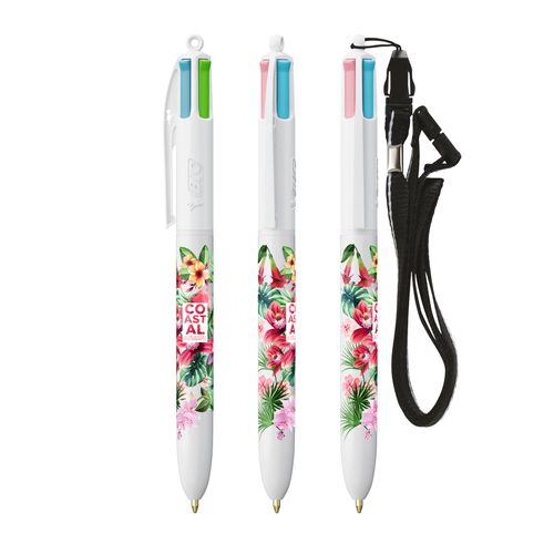 BIC® 4 Couleurs Fashion bille + Lanyard - 3