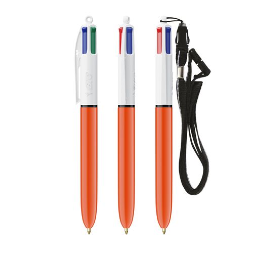 BIC® 4 Couleurs Fine bille + Lanyard - 2